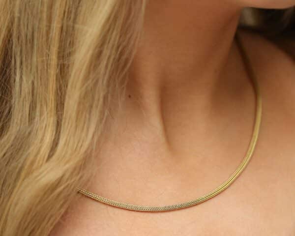 Halskæde i 18 karat guld (49.5cm)