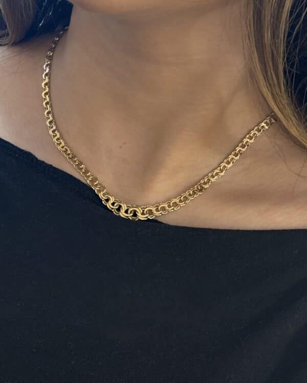 Bismark halskæde i 14 karat guld (44cm)