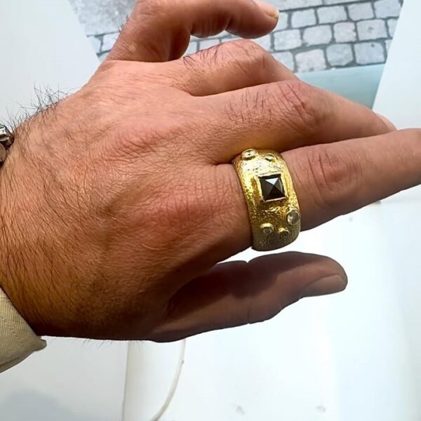 Herrering i 14 karat guld (Massiv)