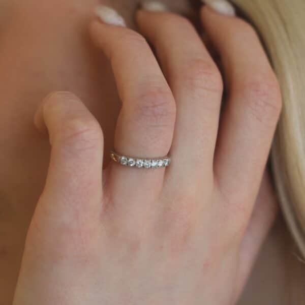 Alliancering m. diamanter 14kt