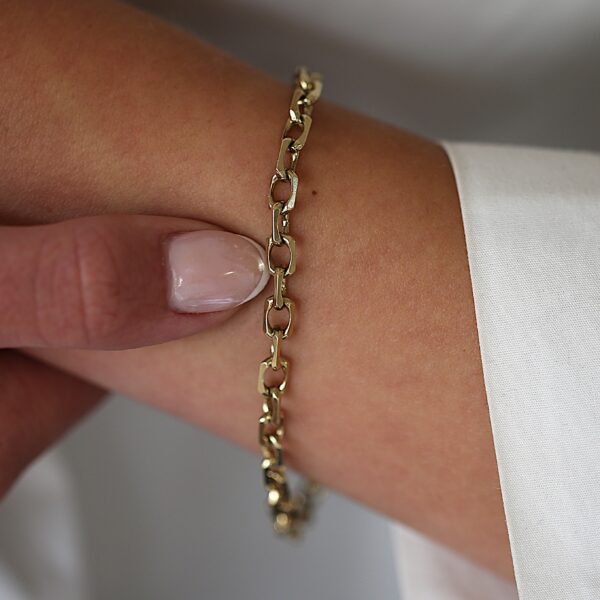 Anker armbånd i 8 karat guld (20.5cm)