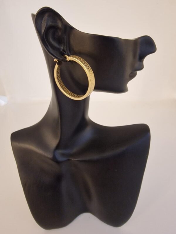 Creoler øreringe 14 karat guld "versace"