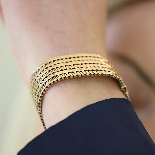 Geneve armbånd i 8 karat guld (18.4cm)
