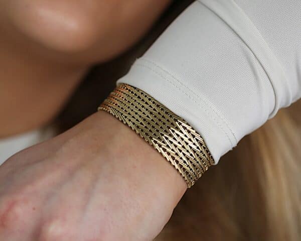 Geneve armbånd i 14 karat guld (17.5cm)
