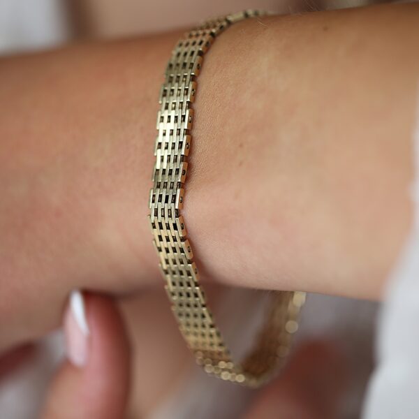 Murstens armbånd i 14 karat guld (20.2cm)