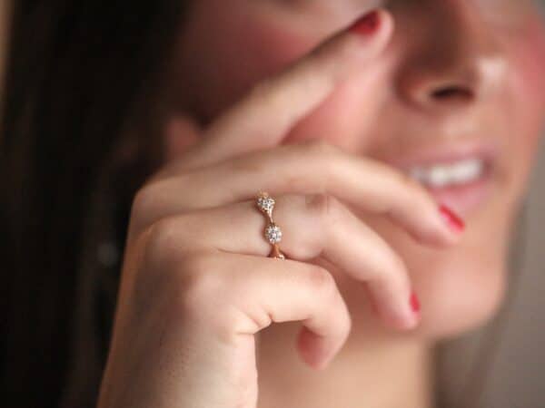 Pandora Lovepod ring 18 karat rødguld