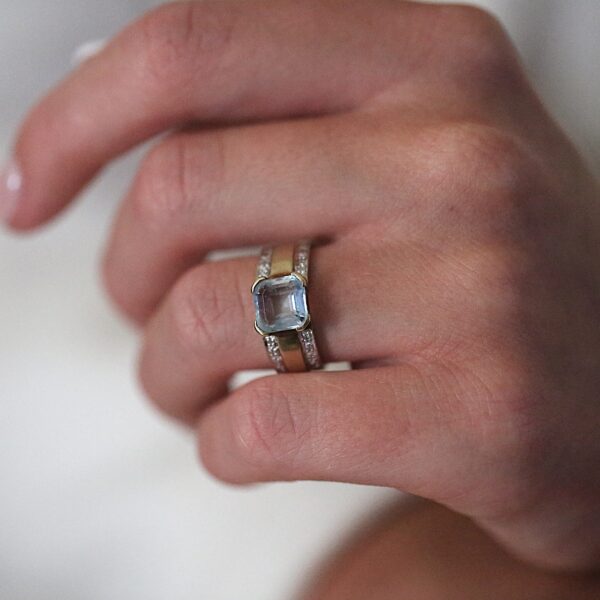 Ring i 8 karat guld (Topas)