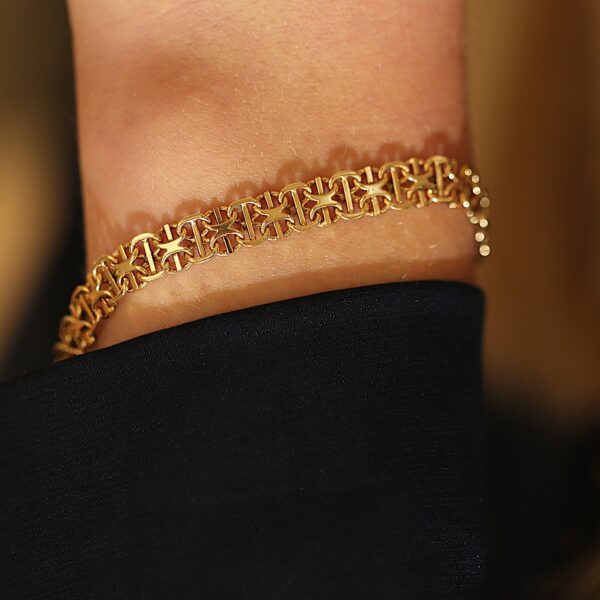 X-Link armbånd 14 karat guld (18cm)